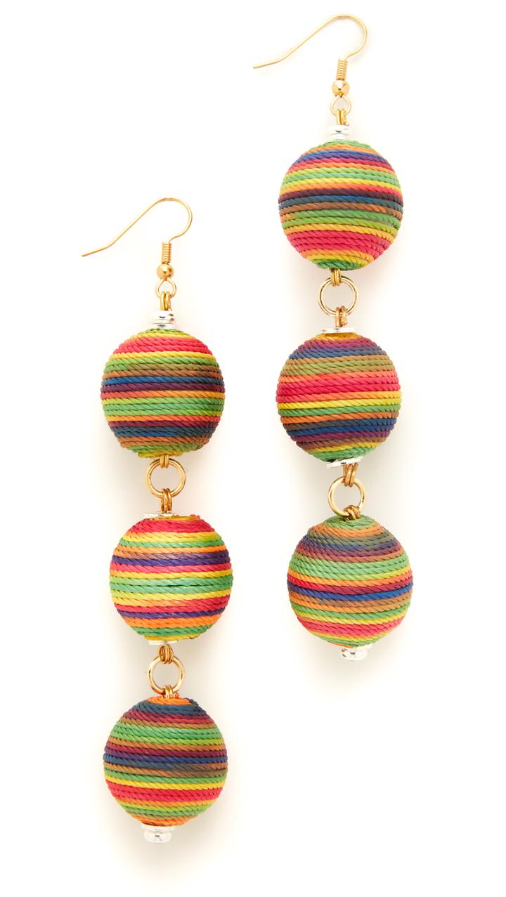 Holst Lee Sunrise Triple Ball Earrings