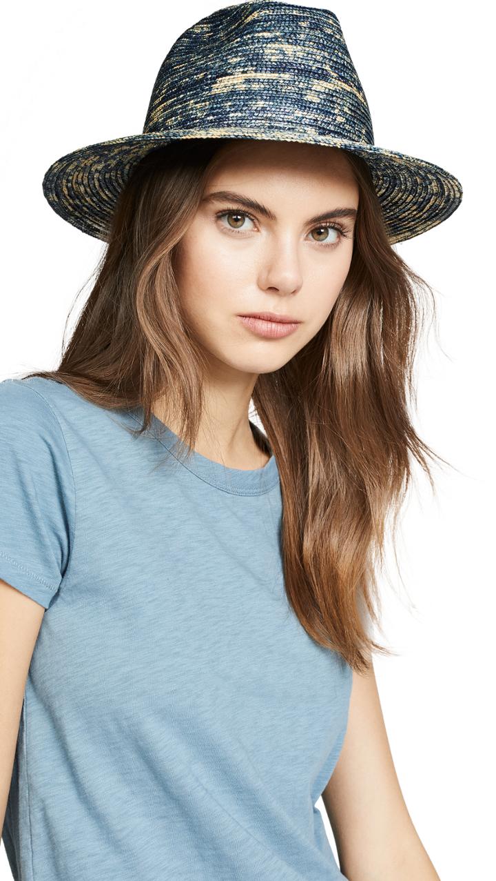 Raffaello Bettini Dyed Straw Fedora Hat