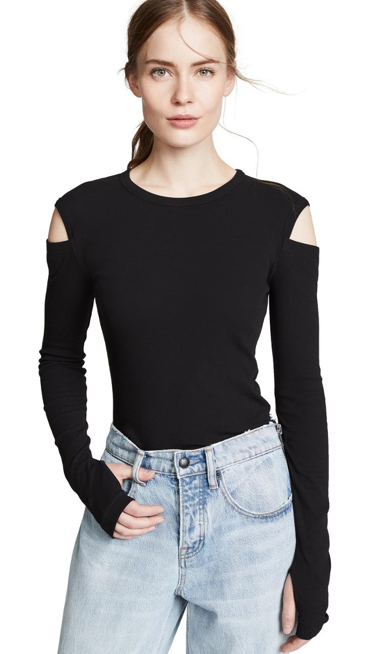 Helmut Lang Slash Long Sleeve Tee