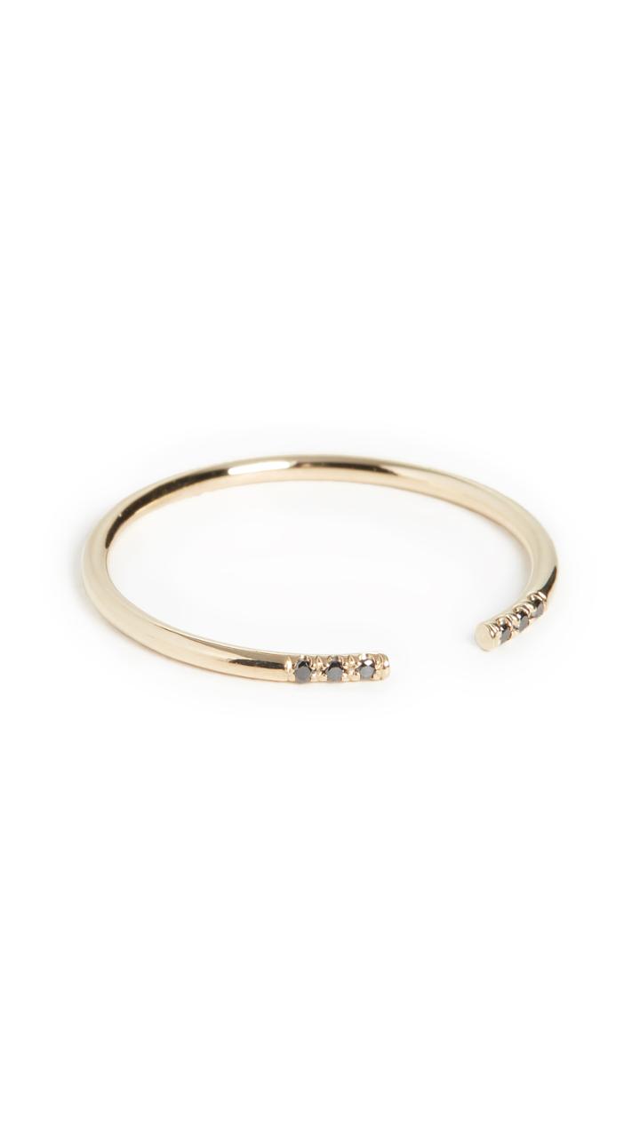 Jennie Kwon Designs 14k Black Equilibrium Cuff Ring