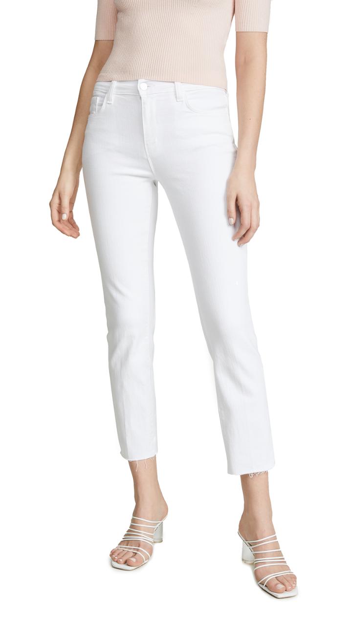 L Agence Sada High Rise Crop Jeans