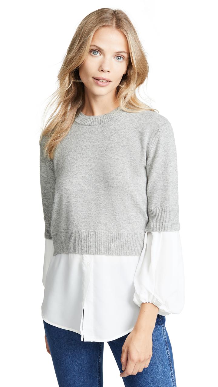 Brochu Walker Ebele Layered Crew Sweater