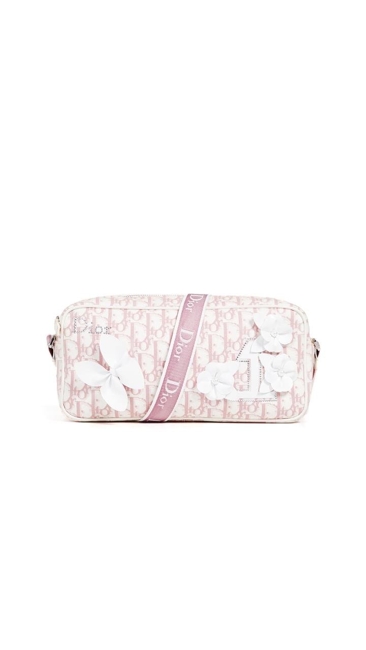 What Goes Around Comes Around Dior Girly Canvas Messenger Bag
