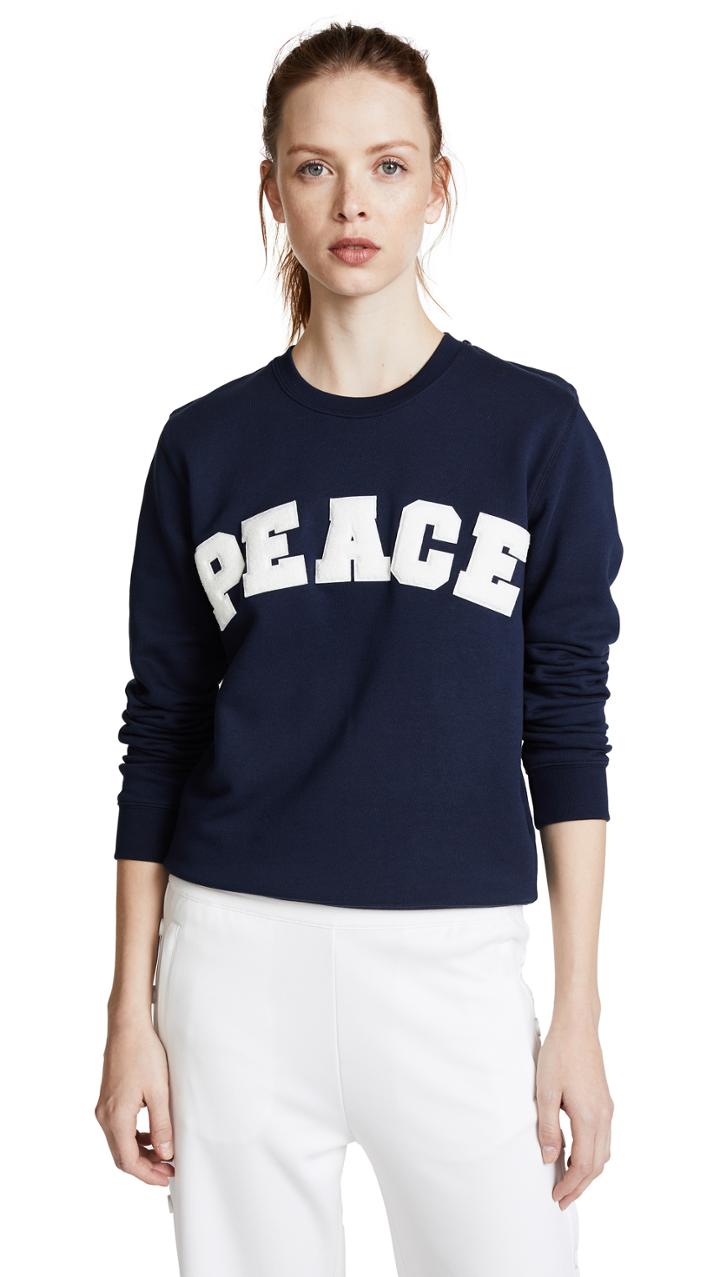 Tory Sport Letterman Crew Sweater