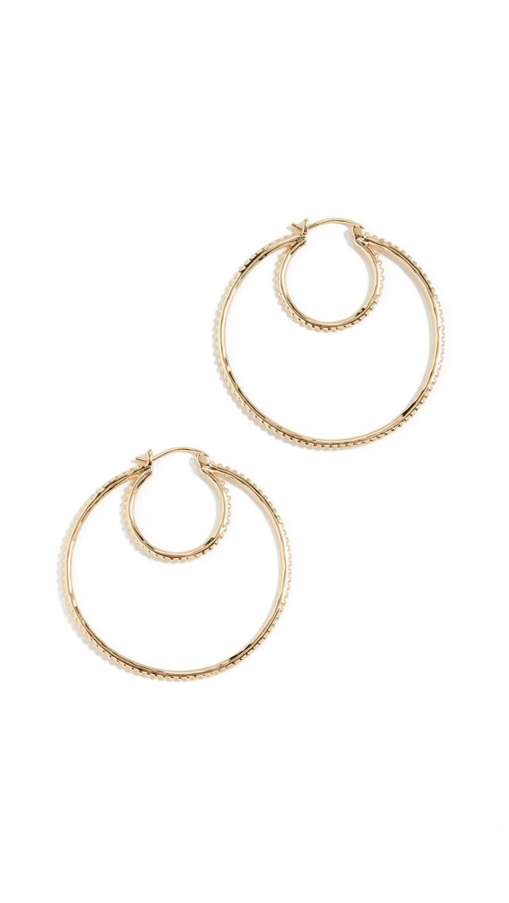 Gorjana Bali Double Hoops