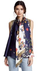 Monse Sleeveless Football Floral Blouse