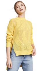 Sonia Rykiel Banana Textured Knit Sweater