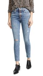 Alice Olivia Jeans Good High Rise Exposed Button Jeans