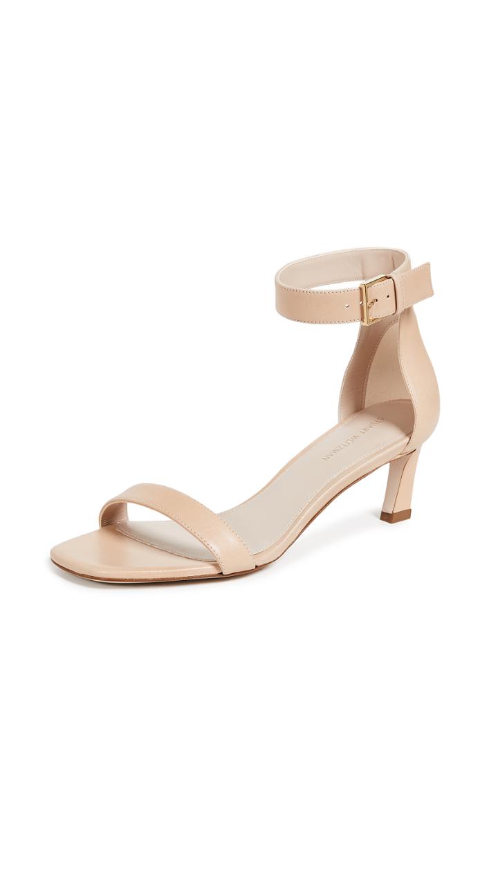 Stuart Weitzman Square Nudist 45mm Sandals