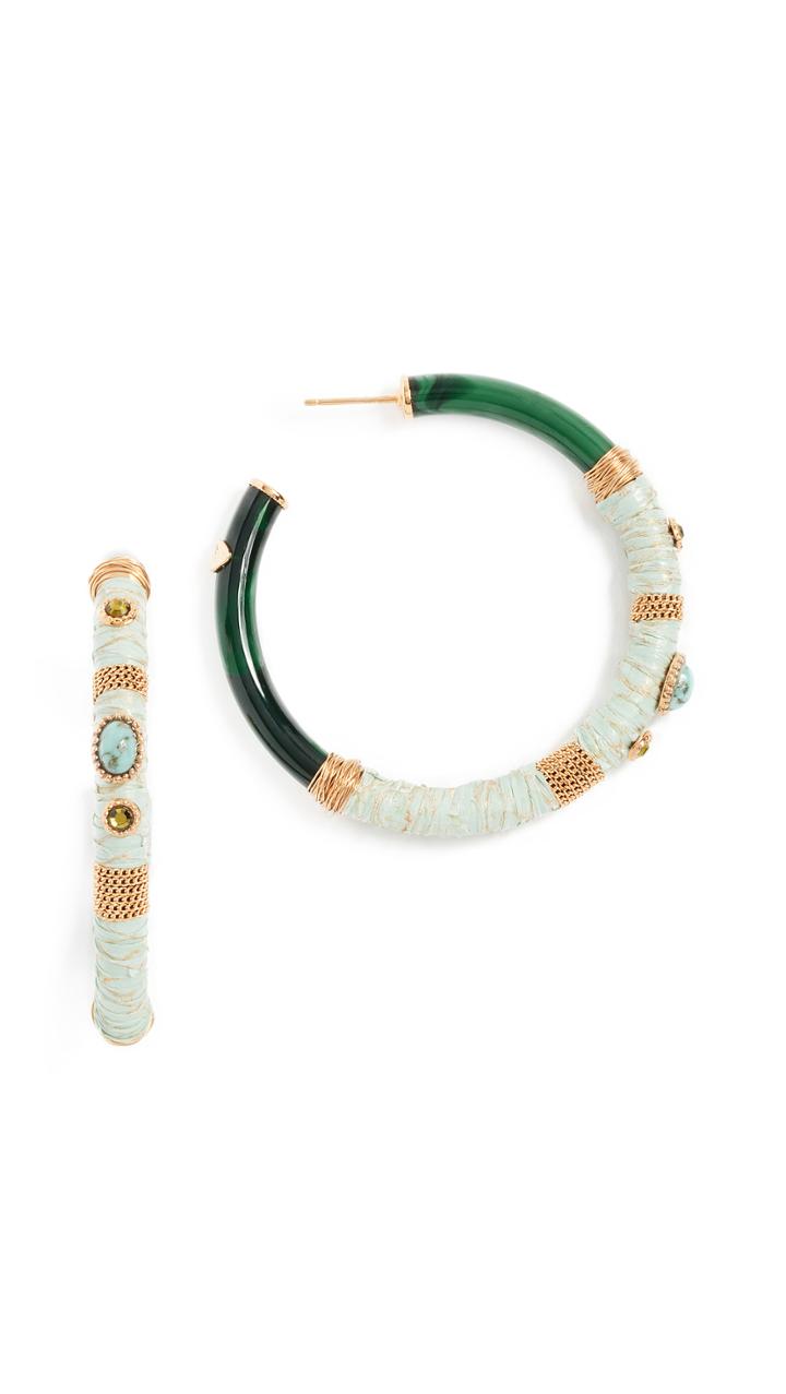 Gas Bijoux Cab Comporta Hoop Earrings