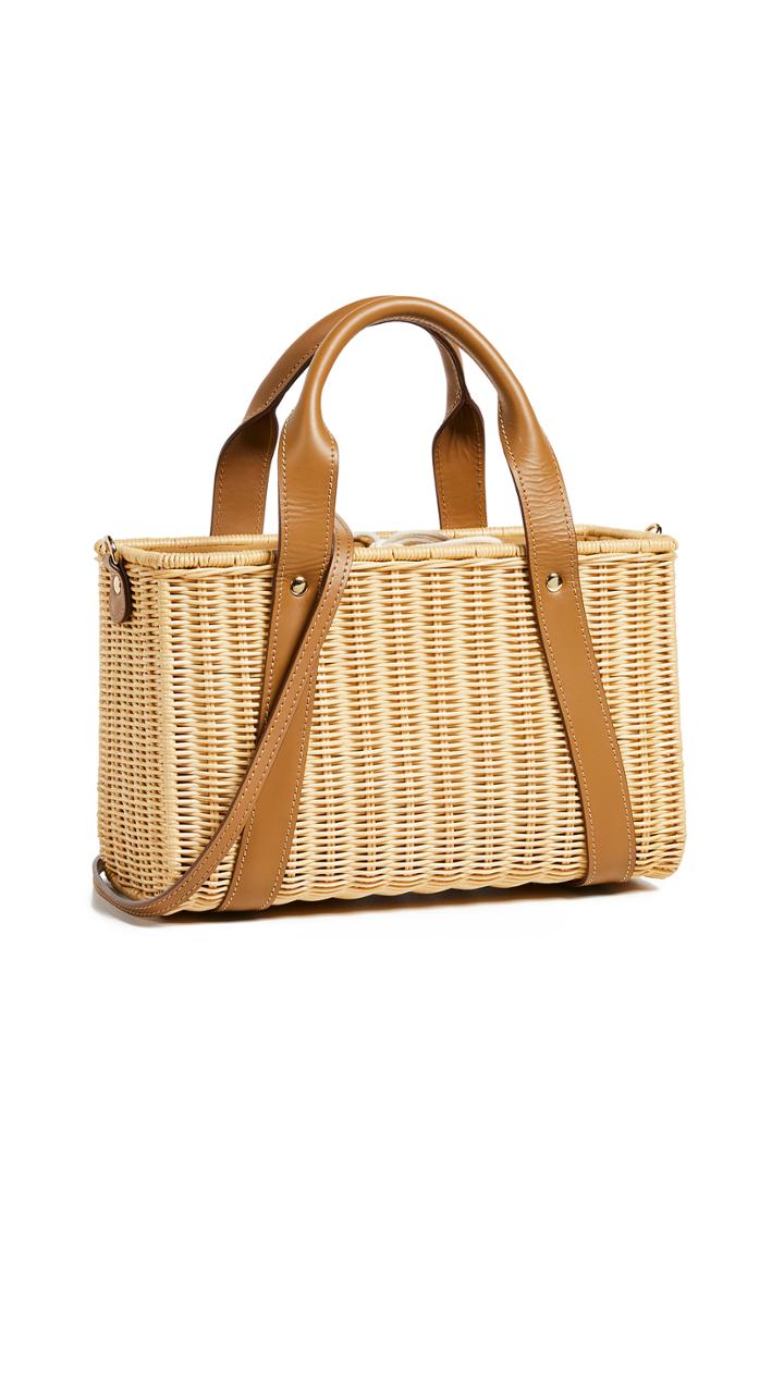 Kayu Daisy Wicker Tote Bag