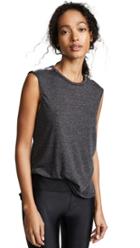 Terez Muscle Tee With Striped Elastic