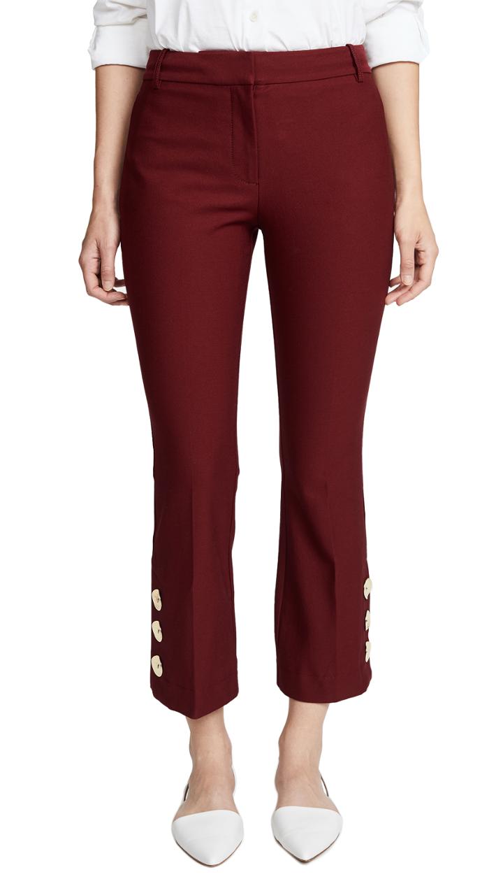 Derek Lam 10 Crosby Trousers With Slit Hem Detail