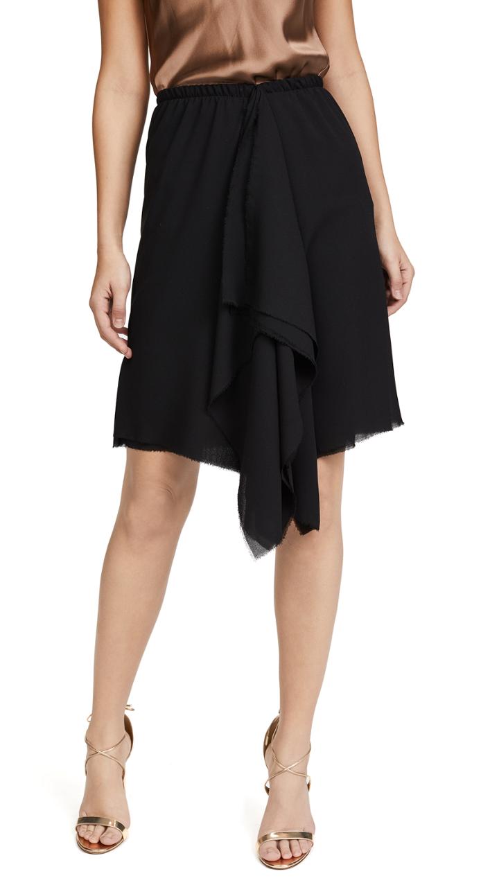 Loyd Ford Black Drape Skirt