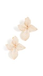 Theia Jewelry Large Plumeria Statement Earrings