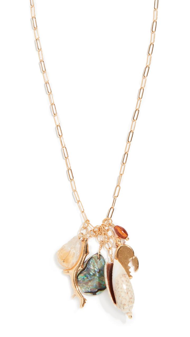 Chan Luu Abalone Shell Mix Charm Necklace
