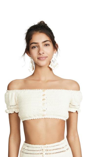 She Made Me Inika Crochet Bikini Top