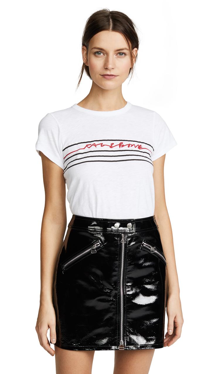 Rag Bone Jean Script Logo Tee