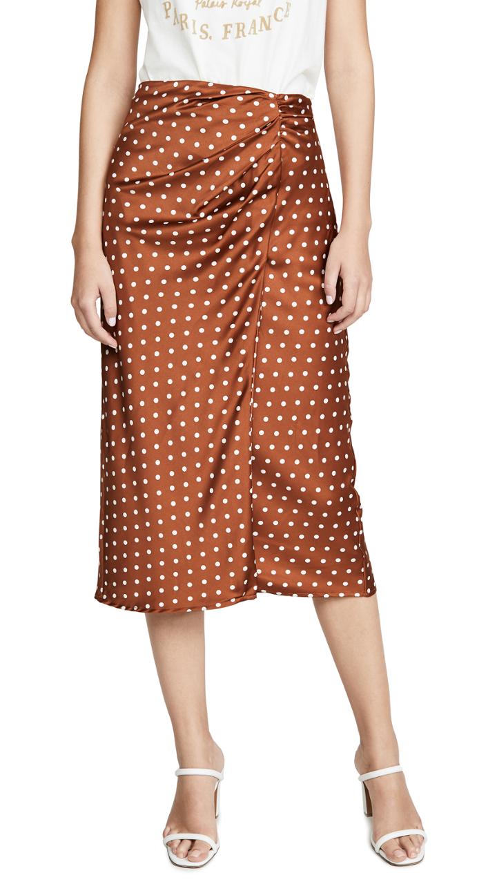 J O A Twist Detail Overlap Skirt