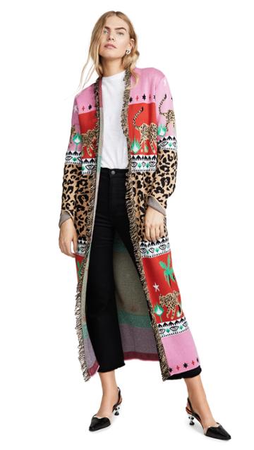 One By Hayley Menzies One By Leopardess Duster Cardigan