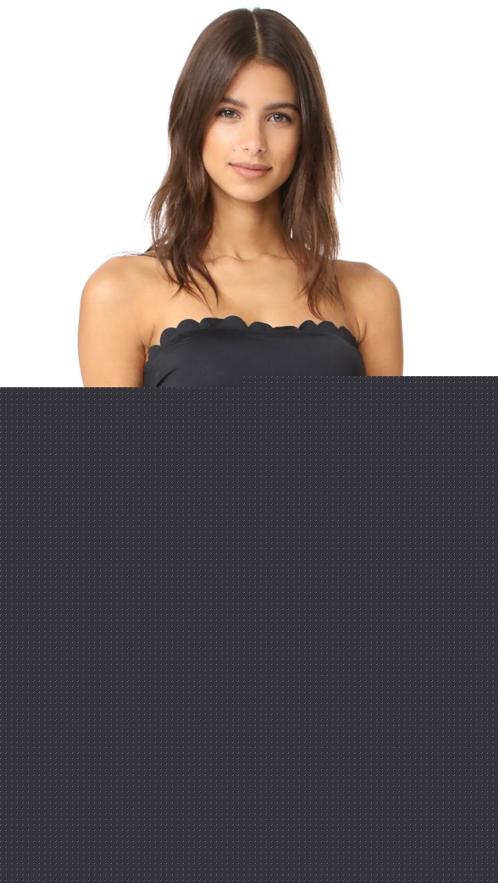 Kate Spade New York Scalloped Bandeau One Piece