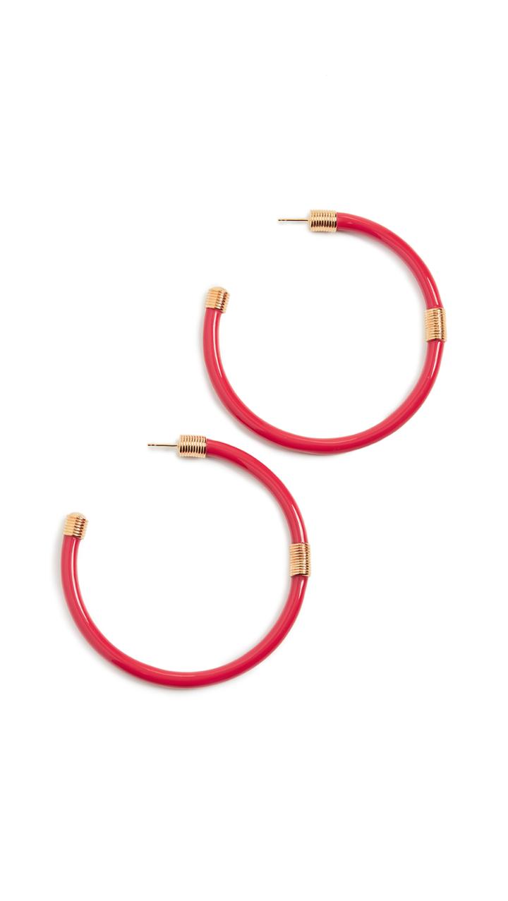 Aurelie Bidermann Katt Hoop Earrings