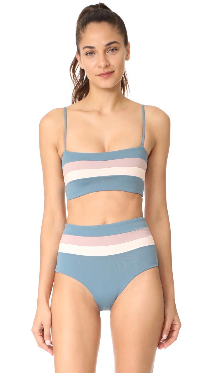 Lspace L*space Reversible Rebel Stripe Bikini Top