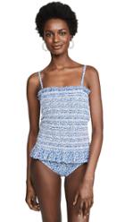 Tory Burch Printed Smocked One Piece