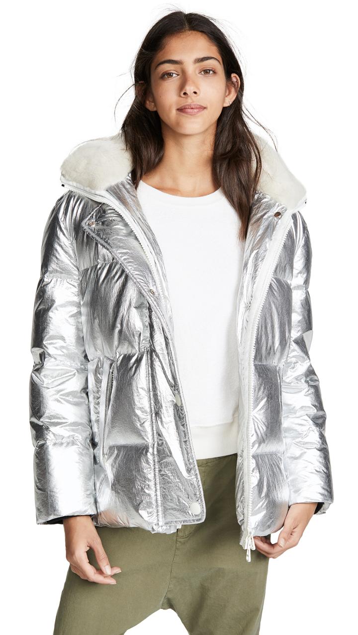 Army By Yves Salomon Silver Puffer