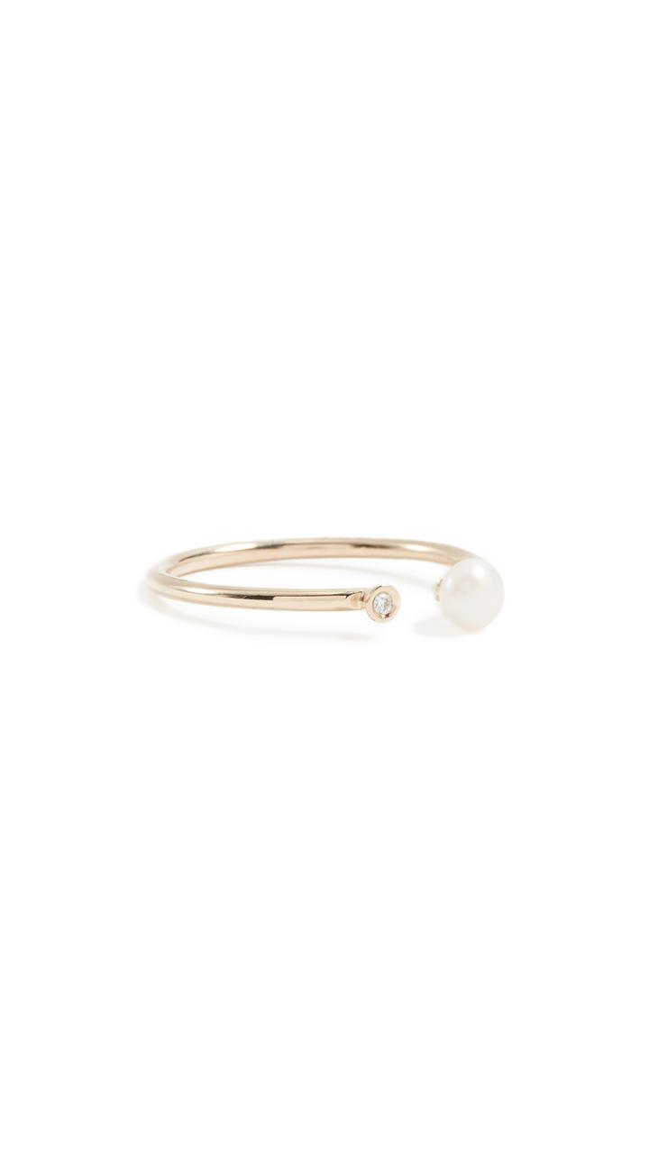 Ariel Gordon Jewelry Pearl Diamond Ring