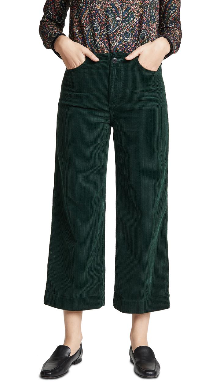 Ag The Corduroy Etta Wide Leg Crop Jeans
