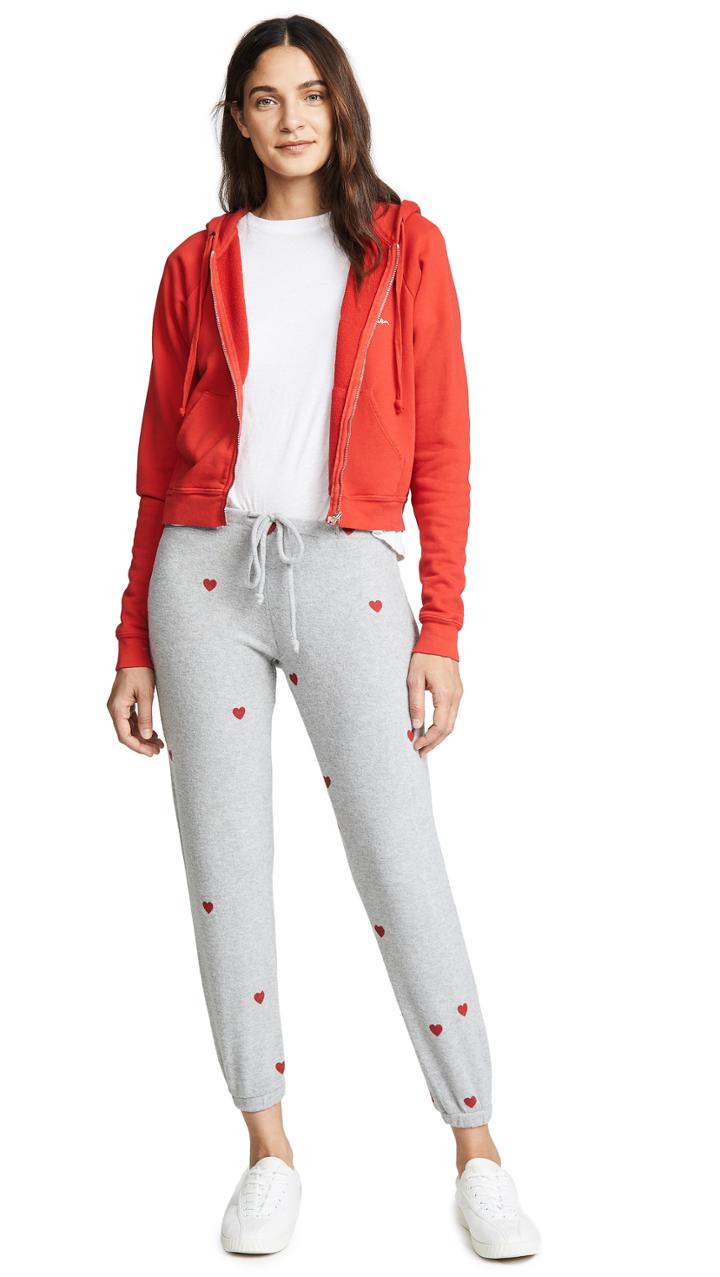 Chaser Tiny Heart Toss Sweatpants