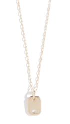 Jane Taylor 14k Cleo Vertical Baby Tag Necklace