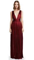 Maria Lucia Hohan Deep Neck Floor Length Dress