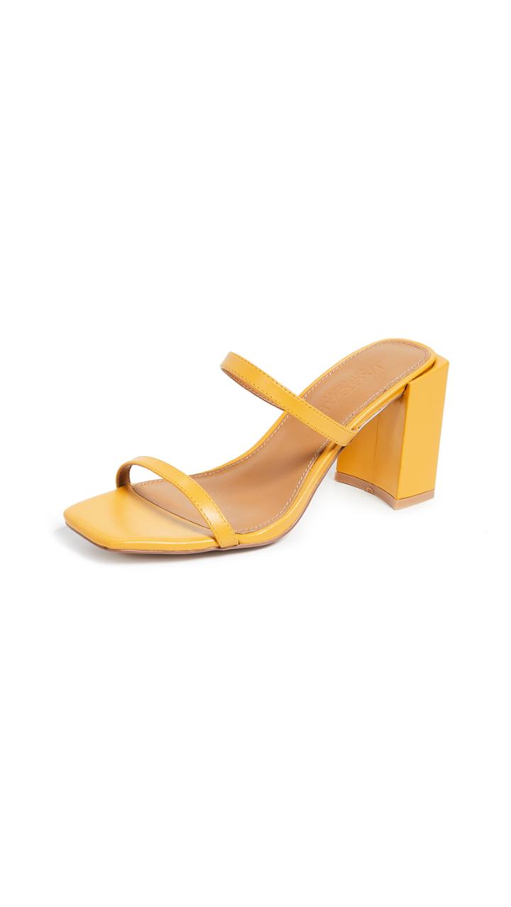 Jaggar Square Heel Double Strap Mules
