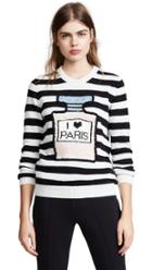 Michaela Buerger I Love Paris Striped Sweater
