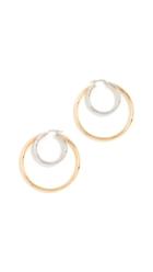 Bronzallure Thick Square Hoops