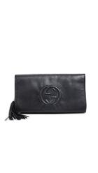 What Goes Around Comes Around Gucci Leather Soho Clutch