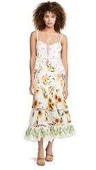 Farm Rio Sunflower Mix Print Dress