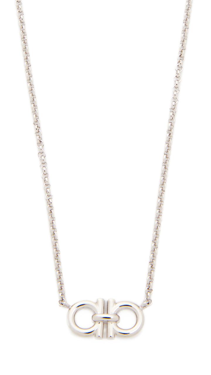 Salvatore Ferragamo Double Gancio Necklace
