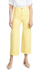 Veronica Beard Jean Cynthia Cropped Wide Leg Jeans