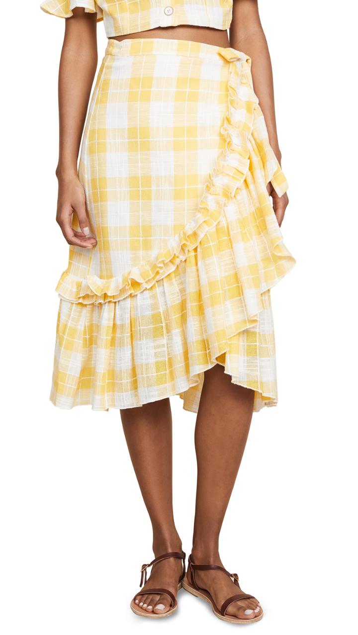 Red Carter Lucila Wrap Skirt