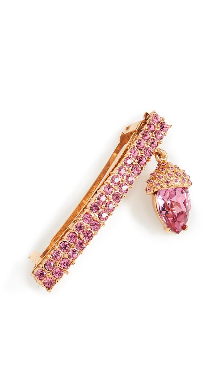 Oscar De La Renta Pave Acorn Barrette