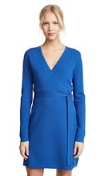 Diane Von Furstenberg V Neck Knit Wrap Dress