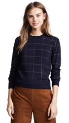 Vince Window Pane Cashmere Sweater