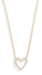 Ef Collection 14k Diamond Open Heart Necklace