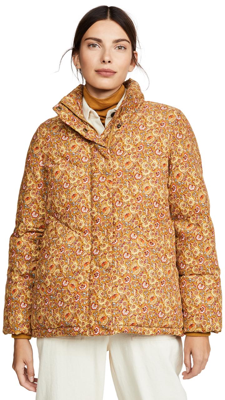 Madewell Packable Printed Baby Cord Puffer