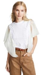 See By Chloe Sheer Sleeve Tee