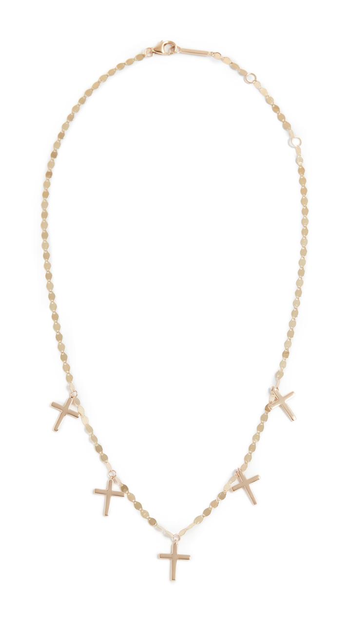 Lana Jewelry 14k Cross Charm Necklace