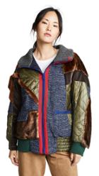 Kolor Mixed Media Puffer Jacket